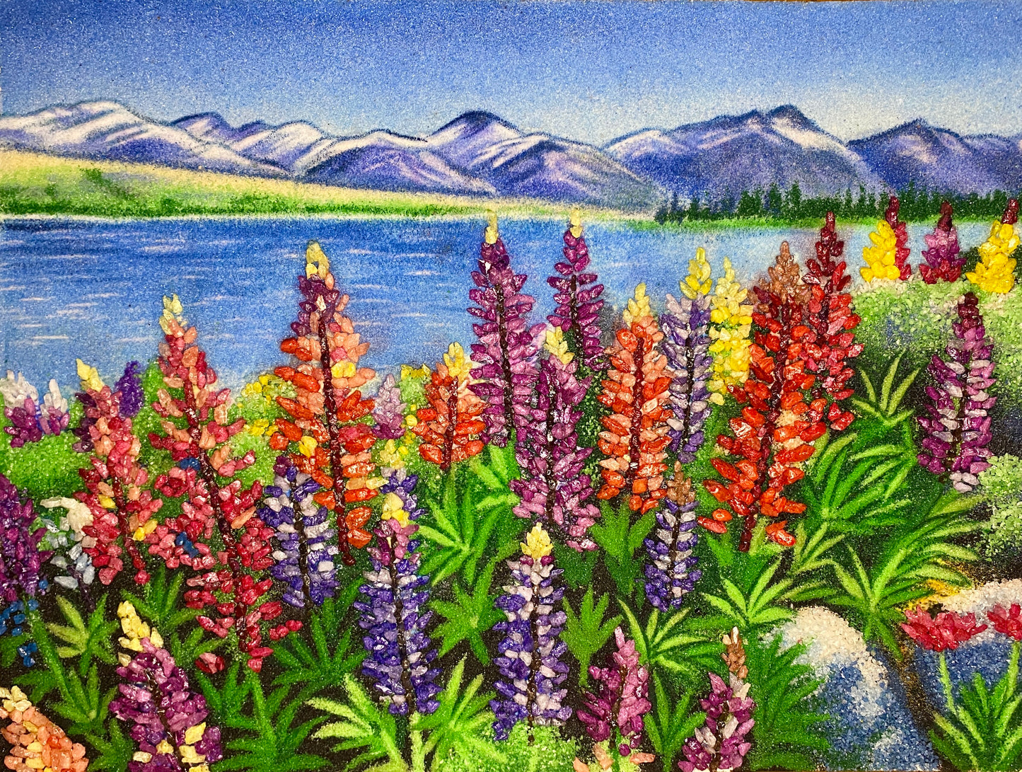 Lupines and the Lake